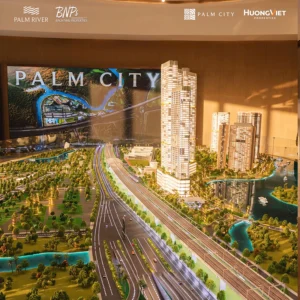 Palm River qua lăng kính sa bàn tại Sales Gallery Palm City - Bách Như Properties - BNP's