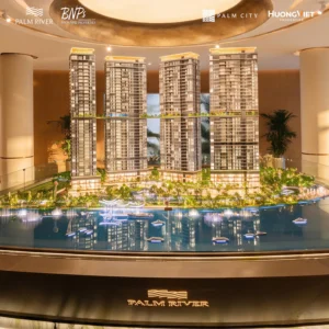 Palm River qua lăng kính sa bàn tại Sales Gallery Palm City - Bách Như Properties - BNP's