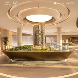Palm River qua lăng kính sa bàn tại Sales Gallery Palm City - Bách Như Properties - BNP's
