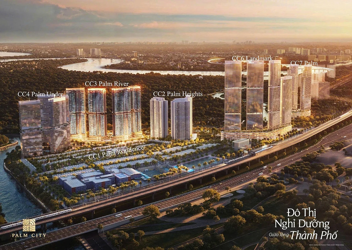 HỆ SINH THÁI CÁC CỤM CHUNG CƯ NỔI BẬT BÊN TRONG PALM CITY