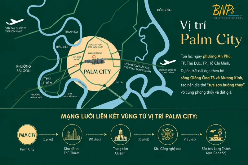 Vị trí Palm City nằm ở đâu?
