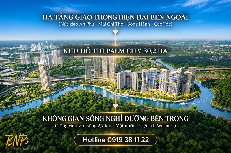Nút Giao An Phú Palm City: Lợi Thế Kết Nối Của Khu Đô Thị Ven Sông - Bách Như Properties - BNP's