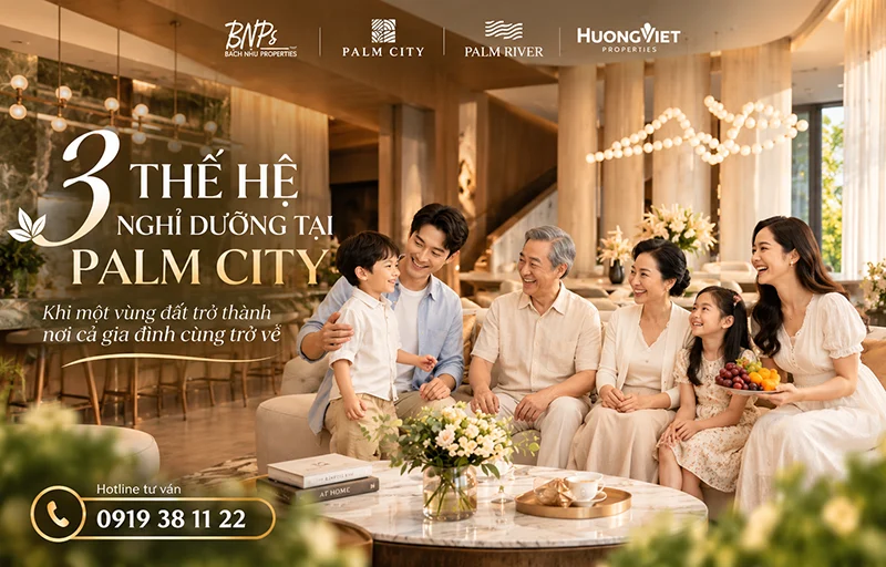 3 thế hệ nghỉ dưỡng tại Palm City - Bách Như Properties - BNP's